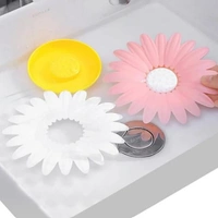 Flower Shape Portable Soap Dish Holder Soap Case with Liquid Drain Plate for Bathroom and Kitchen Flower Shape Portable Soap Dish Holder Soap Case.(PACK OF 3) 